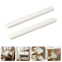 셀프 접착 슬라이드 선반 서랍 레일 트랙 플라스틱 가구 드레싱 테이블, 01 White_01 26.4x3cm