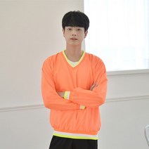 지앤제이 형광 바람막이 브이넥 티셔츠 4color (남여