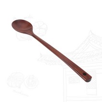 [승주공예] 전통 목기 생옻칠 둥근 요리스푼, 상세 설명 참조