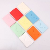 아이엠 명함봉투 10매입 10cm x 7cm 미니케이스 사진 카드 쿠폰 스튜디오 증명사진 보증서, 하늘색
