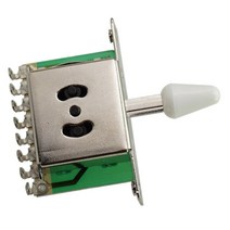 3/5 웨이 기타 픽업 셀렉터 스위치 펜더 일렉트릭 용 노브 팁 캡 포함 부품 액세서리, [01] 5Way White