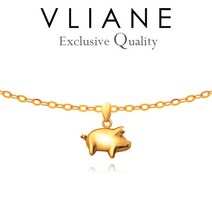 18K 돼지 목걸이 Large