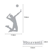 오피스왕국 배구 volleyball1 스포츠 그래픽 스티커, 메탈골드
