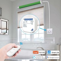 자동커튼조절기 Tuya 스마트 라이프 WiFi 커튼 블라인드 스위치 모듈 (롤러 셔터 용 리모컨 포함) Google H