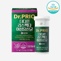 닥터프리오 더다른 리스펙타 여성 김태희 연예인 유산균 170mg x 30캡슐 질 장 면역 건강 기능성 프로바이오틱스 50억 락토페린 배변활동 무첨가물 정품, 2개