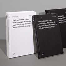 B+W 하드 커버 노트 컬러 제본 줄 공책 연습장, 블랙