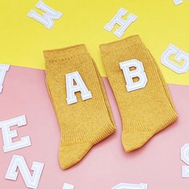 옷에 붙이는 의류 패치 스티커 이니셜 알파벳 와펜 흰색, 1개