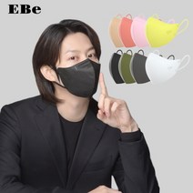 이비에 8컬러 KF94 마스크 10매 김희철 귀편한 새부리형 대형 중형 소형 초소형 세부리형, 진핑크(KF94), 10개