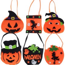 키드아이템 할로윈부직포손가방 1p 할로윈 부직포 선물 가방, 단품