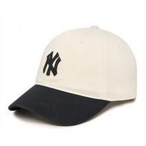 MLB 배색 언스트럭쳐 볼캡 NY (Black) YE