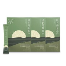 건강한약속 바른 곡물효소 3박스 총90포 발효효소 식이섬유 유산균, 바른 곡물효소 3박스(총90포)