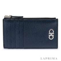 페라가모 [명품]FERRAGAMO 간치니 지퍼 카드지갑 66 0805 DEEP OCE..