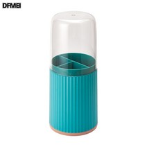 DFMEI 수저통 가정용 탈부착 나이프 포크 스푼 선반, 라임그린