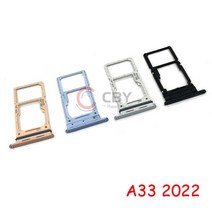 10PCS Sim Card Tray SD Reader Holder For Samsung Galaxy A23 A33 A53 A73 SIM Slot, [05] A33 A336B 5G gold