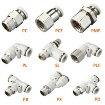 공압 에어 커넥터 피팅 화이트 호스 1/4 1/2 6mm 8mm BSP 스레드 퀵 커플링 기관 호스tpu pvc + 실리콘 재, 02 4-01 (4mm-1l8)_06 SL