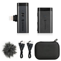 Sevenoak SKM-W1 2.4GHz 미니 콘덴서 무선 Lavalier 마이크 PC 모바일 아이폰 안드로이드 라이브 스트리밍, 03 SKM-W1D