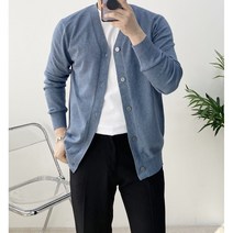 몽키 7color 맨살 OK 비스코스 스탠다드 브이넥 니트 가디건