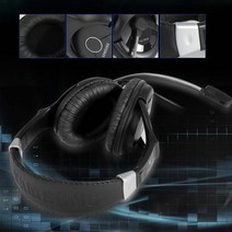 럭셔리 프리미엄 헤드셋 삼성 SHS-100V/B 블랙 2채널 굿사운드 음제거 PC방 가정