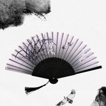 중국어 일본어 실크 접이식 팬 나무 클래식 댄스 고품질 술 우아한 여성 홈 인테리어, 17 17