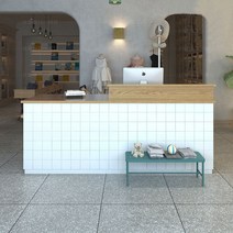 타일 프론트데스크 인포 매장 레스토랑 카운터 책상, 왼쪽