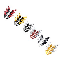 2022 야마하 NMAX155 전년식사용 바이커스 튜닝 프론트 쇼바 가드 F휀다 날개 커버, Red Black - 레드 블랙, 1개