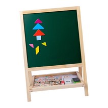 화판 나무 미니 철제 테이블 휴대용접이식 이젤 양면 드로잉 보드 세트 그림 이젤 학습 교육 장난감 남