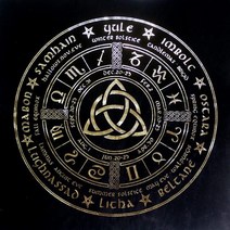 Tarot 타로카드 골든 보티첼리 타로 로 스카라베오 카드 156, 하늘색