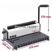 제본기 34 스퀘어 홀 와이어 바인딩 기계 TD-130 소형 대용량 책, 한개옵션0