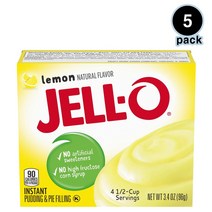 Jell-O 젤오 레몬 푸딩 파이 필링 96g 5팩