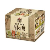 CJ제일제당 백설 밥이랑 실속 야채 10p + 치즈 4p + 해물 6p, 36g, 24개입