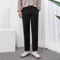 [오버나인] 남자 히든 속밴드 편한 스판 슬랙스