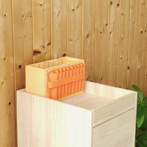 가위정리대 가위거치대 가위꽂이 미용도구 정리함 8컬러, 오렌지, 1개