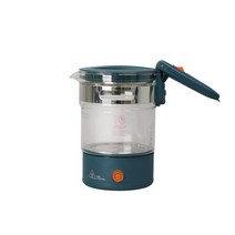 낭만포트 글라스 그린 0.6L 전기주전자 미니주전자