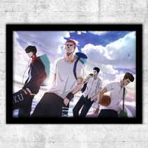 더 퍼스트 슬램덩크 굿즈 판플랫 THE FIRST SLAM DUNK 극장판 smb001, 블랙 프레임, 실버07