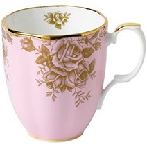 로얄알버트 티팟 뉴황실장미 폴카로즈 폴카블루 티포트 로열 알버트 100년 1950 3종, 황금 장미, 얼굴