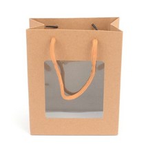 크라프트지 투명 창 선물 포장 종이 쇼핑 백 봉투 소