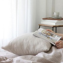 [천삼백케이] [코코로박스] 플레인 린넨 베개커버 2color