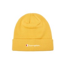 [US] 챔피온 정품 스크립트 로고 Cuff 비니 (NORMAL YELLOW) CKHE2F401Y2