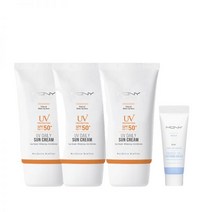 맥퀸뉴욕 UV 데일리 선크림 베이스 매트 50ML 3개 SPF50 PA+++ +수딩크림 미니7ml, 선크림(베이스2개)+선크림(매트)1개