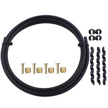 유압오일 유압유 유압작동유 자전거 유압 브레이크 호스 세트 오일 디스크 파이프 슬리브, 01 Black BH59T