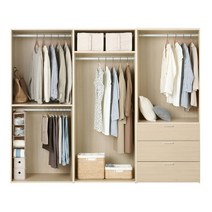 한샘 샘베딩 드레스룸 세트 240cm(높이 194cm) 서랍형 2종, A:화이트(A)
