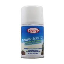 Claire 클레어 C-105 7온스. 트로픽 브리즈 계량형 공기 청정제 에어로졸 캔(12