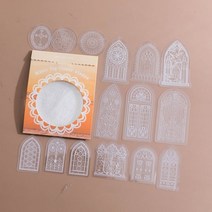 애완 동물 투명 스티커 레이스 시리즈 스크랩북 용품 정크 저널 DIY 문구 장식 30 개/팩, F