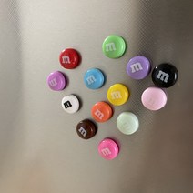 엠앤엠즈 m&m 귀여운 초콜렛 마그넷 14개 1세트 냉장고 자석 미니 사이즈