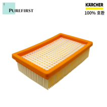 카처 업소용 청소기 MV4 MV5 MV6 WD4 WD5 WD6 호환 헤파 필터, 1개