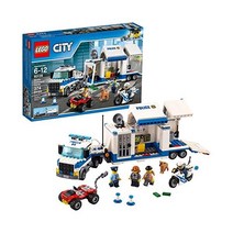 City Police Mobile Command Center Truck 60139 6~12세 소년과 소녀를 위한 조립 장난감 액션 캅 오토바이 ATV 놀이 세트(374개)