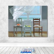 거실유화 노르딕 가볍게 사치한 고요함 스윗 창문블라인드 스트릿 DIY 디지털 유화그림 페인팅 색칠함 2503302900, 40*5025761주문함좋다소나무안테두리(필요로