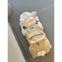 강아지 베이직카고바지 멜빵바지 올인원 팬츠 빅사이즈 소형견 중형견 프렌치불독 보스턴테리어 잉글리쉬불독 옷