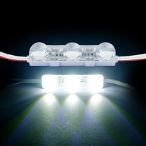 12V 흰색 LED조명 3구 부착형 간접조명 led간판등 형광등모듈 셀프등교체, 1개, 상세페이지참조