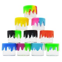 KUVIS 6ml 유리 용기 밀폐 농축 병 실리콘 뚜껑 포함 다용도 75 USA 미국, 10